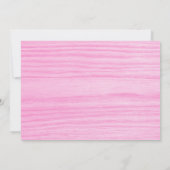 かわいい水色ベビーベアーガールベビーシャワー 招待状 (裏面)