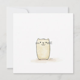 かわいい水色ベージュ猫 シーズンカード