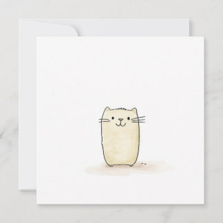 かわいい水色ベージュ猫 シーズンカード