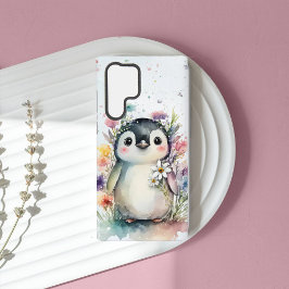 かわいい水色ペンギン SAMSUNG GALAXY S22 ULTRAケース