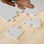 かわいい水色ホットチョコレートマグ ジグソーパズル (側面)