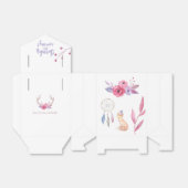 かわいい水色ボホトライバルベビーシャワーありがとう フェイバーボックス (折り畳みなし)