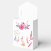 かわいい水色ボホトライバルベビーシャワーありがとう フェイバーボックス (オープン)