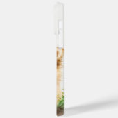 かわいい水色ポメラニア犬パップドッグ Case-Mate iPhoneケース (裏面 / 左)