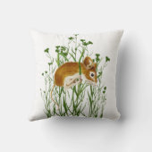 かわいい水色マウス動物トーテムスピリットガイド クッション (裏面)