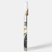 かわいい水色ヨークシャーテリアパピーの花 Case-Mate iPhoneケース (裏面 / 右)