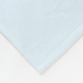 かわいい水色レインボーハート フリースブランケット (角)