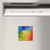 かわいい水色レインボーハート マグネット (インサイチュ (食洗機))