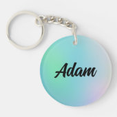 かわいい水色 キーホルダー (正面)