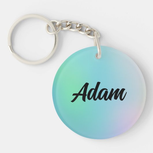 かわいい水色 キーホルダー (正面)