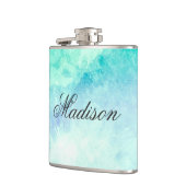 かわいい水色 フラスク (左)