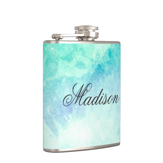 かわいい水色 フラスク (右)