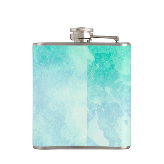 かわいい水色 フラスク (裏面)