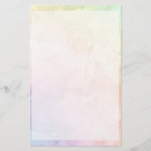 かわいい水色 便箋 (正面)