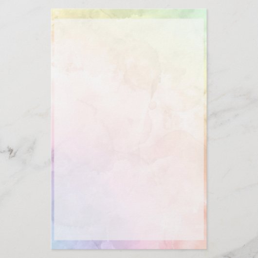 かわいい水色 便箋 (正面)