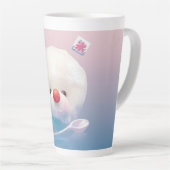 かわいい氷の犬 カフェラテマグ (右アングル)