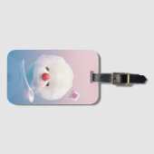 かわいい氷の犬 ラゲッジタグ (正面横)