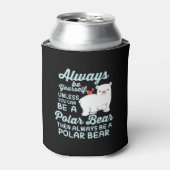 かわいい氷熊のシロクマの恋人 缶クーラー (缶正面)