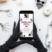 かわいい河合ピンクハローウィンパーティ 招待状