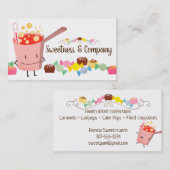 かわいい沸騰の砂糖菓子の砂糖菓子の名刺 名刺 (正面/裏面)