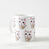 かわいい泡茶 コーヒーマグカップ (正面左)