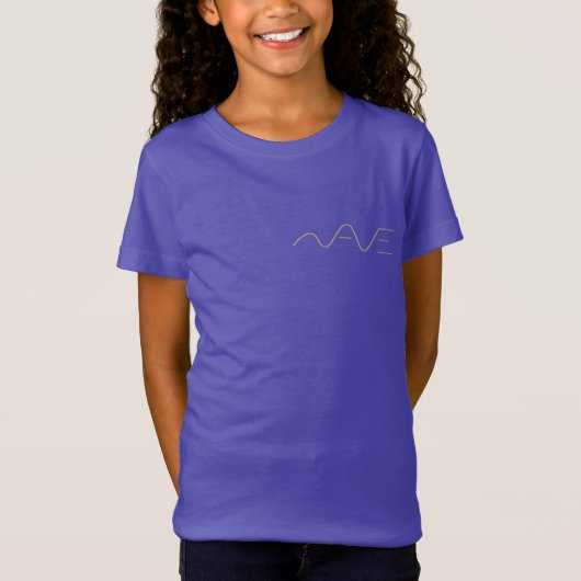 かわいい波のデザイン Tシャツ (正面)