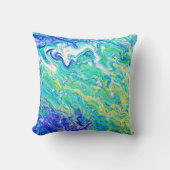 かわいい波のパターン。買今 クッション (正面)