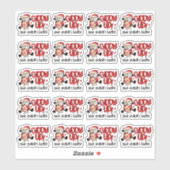 かわいい注文はこちらクリスマスサンタビジネス シール (シート)