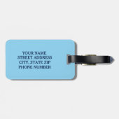 かわいい泳ぎ ラゲッジタグ (裏面横)