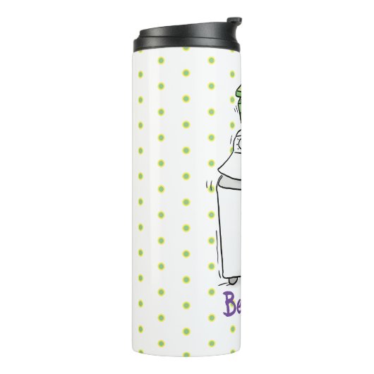 かわいい洗濯機ランドリー漫画イラストレーション タンブラー (回転左)