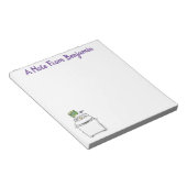 かわいい洗濯機ランドリー漫画イラストレーション ノートパッド (アングル)