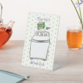 かわいい洗濯機ランドリー漫画イラストレーション 台座サイン (インサイチュ)