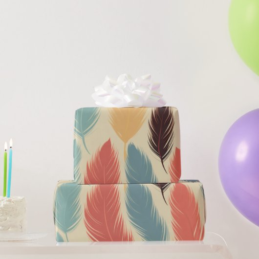 かわいい洗練されたプレミアムモノグラム子供の誕生日 ラッピングペーパー (パーティーギフト)