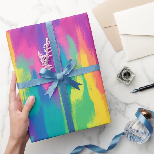 かわいい洗練されたモノグラムプレミアム子供の誕生日 ラッピングペーパー (ギフト)