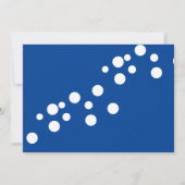 かわいい洗車バブル誕生日パーティー 招待状 (裏面)