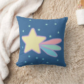 かわいい流れ星 彗星 クッション (ブランケット)