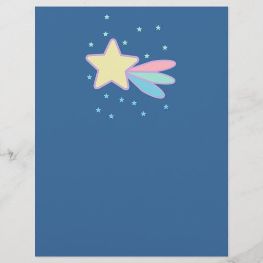 かわいい流れ星 彗星 チラシ (正面)