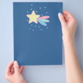 かわいい流れ星 彗星 チラシ (手)