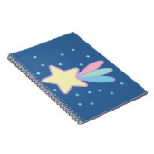 かわいい流れ星 彗星 ノートブック (右側)
