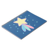 かわいい流れ星 彗星 ノートブック (左側)