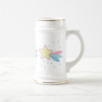 かわいい流れ星 彗星 ビールジョッキ