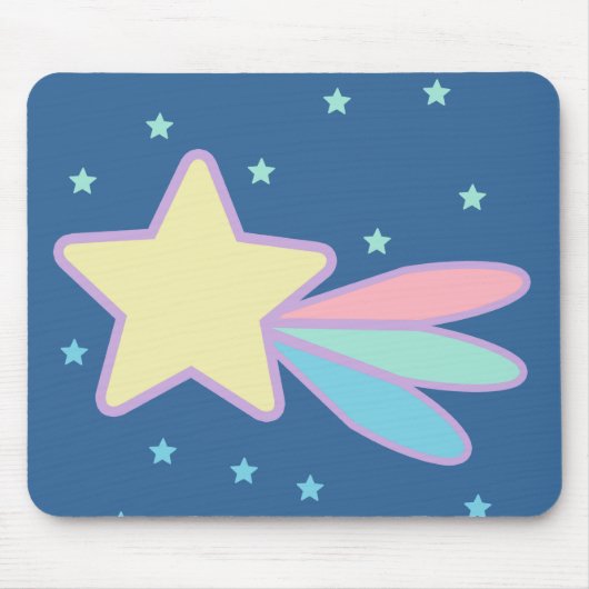 かわいい流れ星 彗星 マウスパッド (正面)