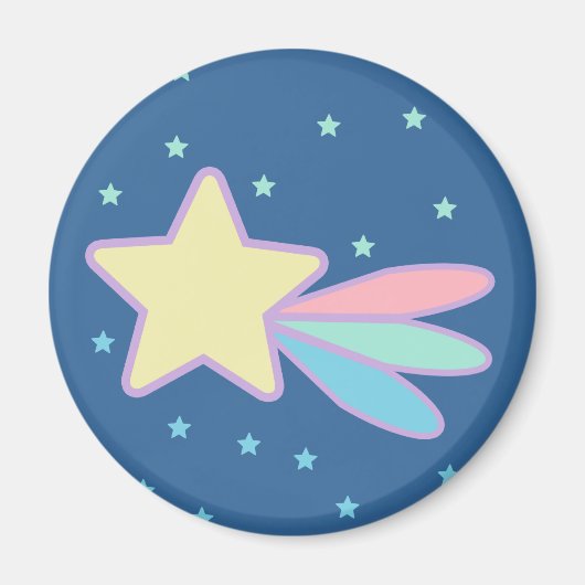 かわいい流れ星 彗星 マグネット (正面)