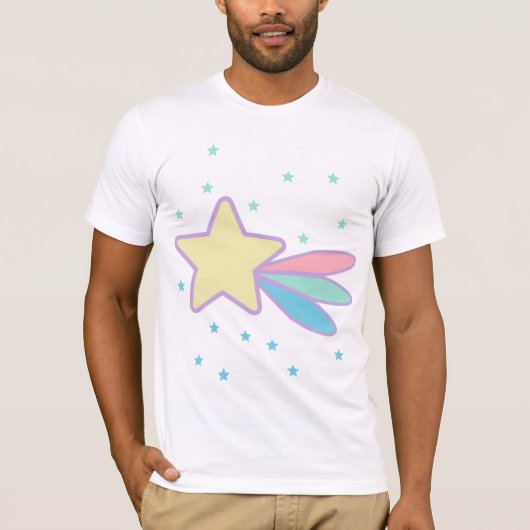 かわいい流れ星 彗星 Tシャツ (正面)