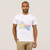 かわいい流れ星 彗星 Tシャツ (正面フル)