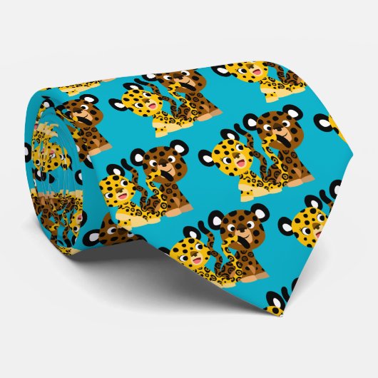 かわいい浮気マンガのジャガーのネクタイ ネクタイ (ロール)