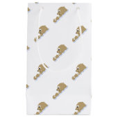 かわいい浮遊カワウソ スモールペーパーバッグ (正面)