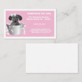 かわいい浴槽ペットトリマー名刺 名刺 (正面/裏面)