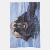 かわいい海のオーター |アラスカ（米国） キッチンタオル (縦)