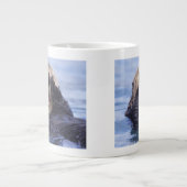 かわいい海のオーター |アラスカ（米国） ジャンボコーヒーマグカップ (正面)